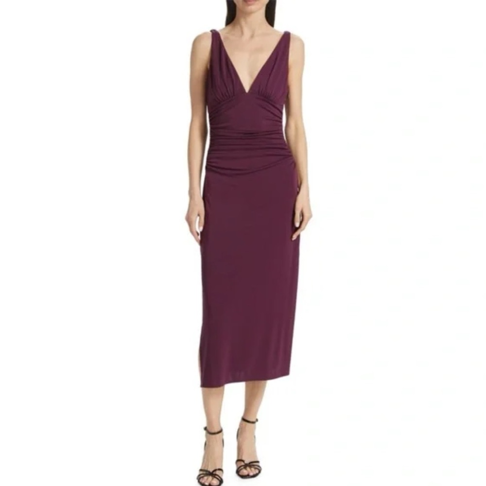 Cinq a Sept Lacey Dress in Dark Fig